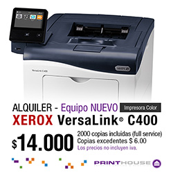 Xerox VersaLink C400 -Alquiler