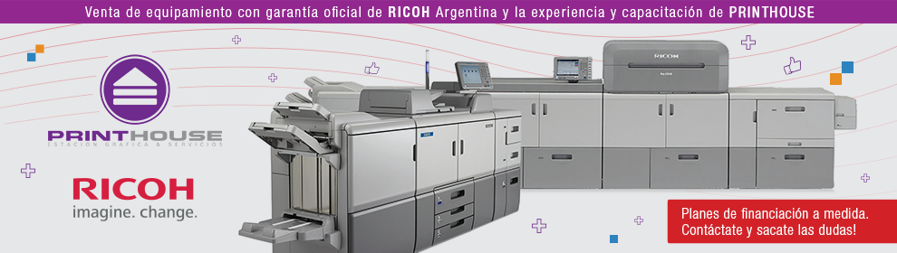Venta de equipamiento con garantía oficial de RICOH Argentina y la experiencia y capacitación de PrintHouse